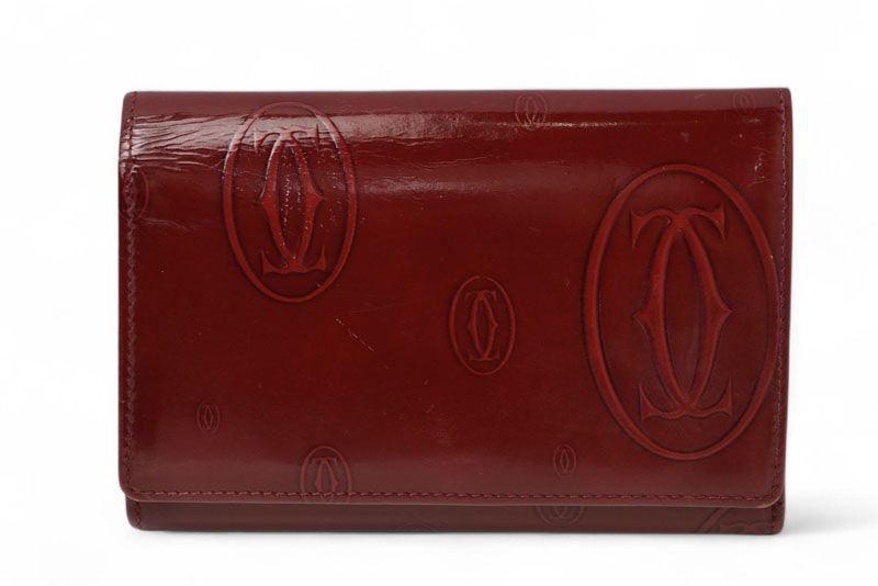 Cartier Wallet Cartier Foldover Wallet Happy Birthday Bordeaux