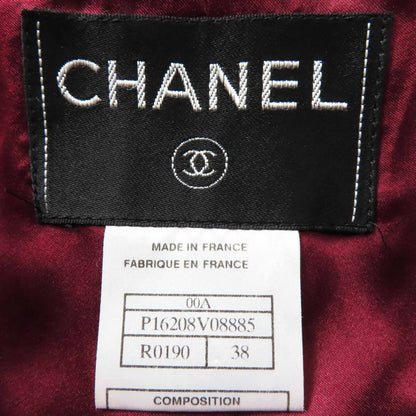 CHANEL 00A P16208 Wool PVC Sequined Tweed Setup With Coco Mark On Left Cuff
