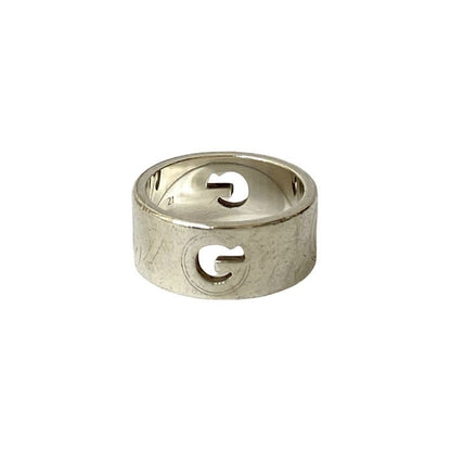 Gucci G Logo Cutout Ring Silver 925 No 19 Accessories 60302