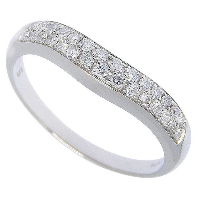 Bvlgari Bulgari Corona Pave Diamond Ring Pt950 Platinum Diamond #8 Ring