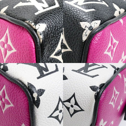 Louis Vuitton Speedy Bandoliere 20 Boston Bag Monogram Empreinte Black White