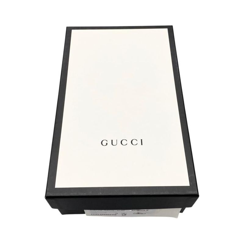 Gucci Sneakers Tennis 1977 Low Cut 606110 38 1 2 Size Double G Dot Navy Red