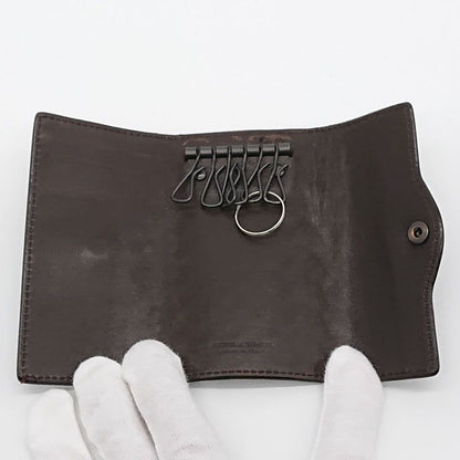 Bottega Veneta Key Case Brown 6ring With Box
