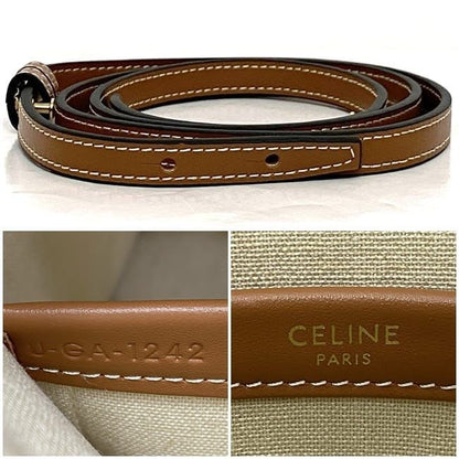 Celine 2-Way Bag Cabas Tice Small Beige