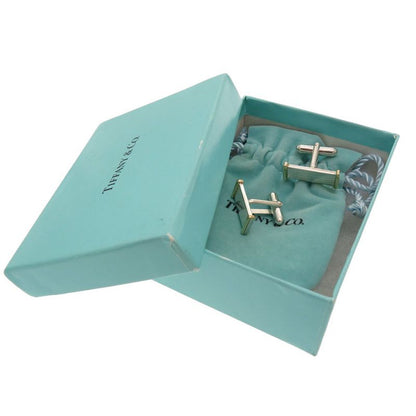Tiffany & Co Cufflinks Silver 925 18K Yellow Gold 750 Accessories 0185 Tiffany