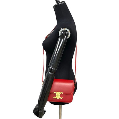 Celine Triomphe Logo Hardware Leather Mini