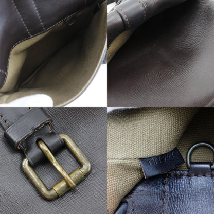 Louis Vuitton Iroquois Utah M92534 Leather Cafe Brown Th1047 Men's Shoulder Bag