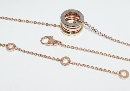 Bulgari Pendant Necklace 18K Yellow Gold 18K White Gold 18K Pink Gold Bzero1