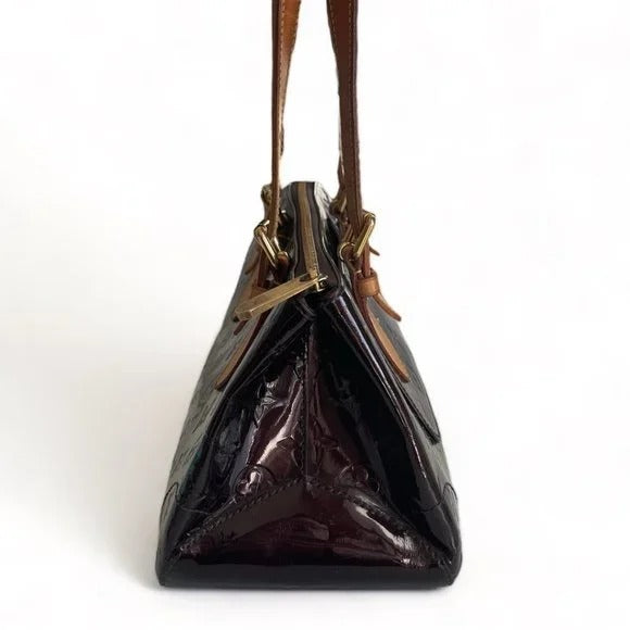 Authentic Louis Vuitton Vernis Rosewood Avenue Bag Monogram Tote Amarante