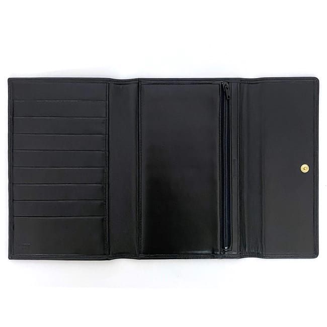 Loewe Trifold Wallet Ec21948 Black Anagram Nappa
