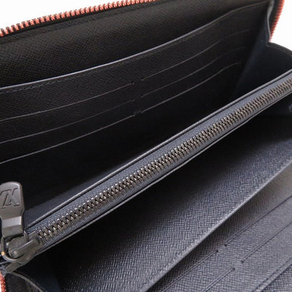 Louis Vuitton Monogram Ink Upside Down M62931 Zippy Organizer Navy Round Zipper