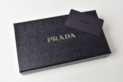 Unused Prada Key Ring Key Holder Bag Charm Logo Patchwork