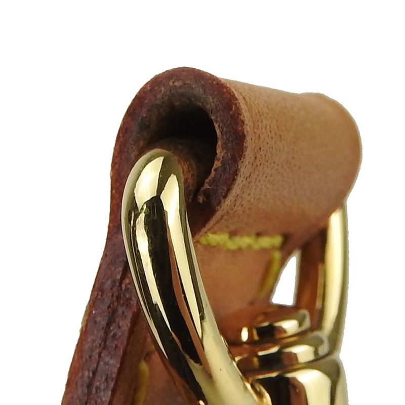 Louis Vuitton Shoulder Strap Nubuck Leather Beige Gold Hardware Adjustable