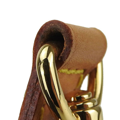 Louis Vuitton Shoulder Strap Nubuck Leather Beige Gold Hardware Adjustable