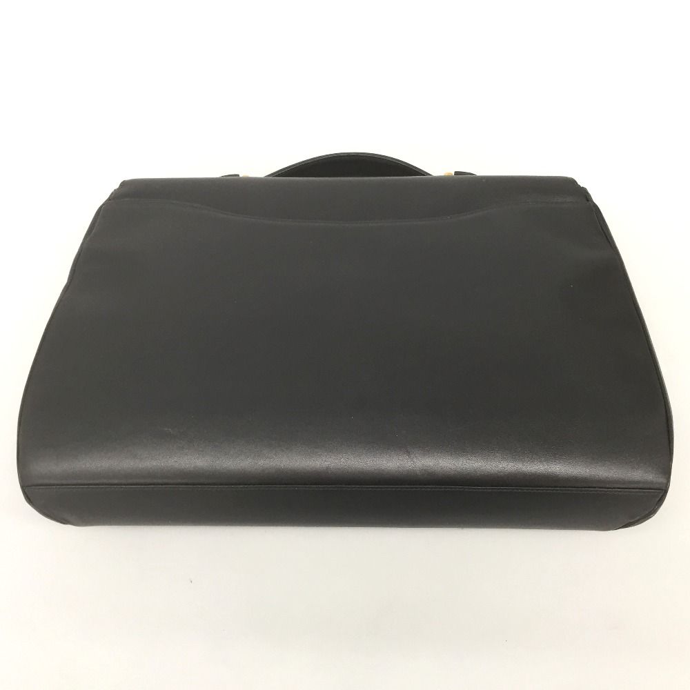 Cartier Panthère Brief Case Bag Leather Gold Hardware Black