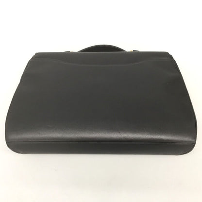 Cartier Panthère Brief Case Bag Leather Gold Hardware Black