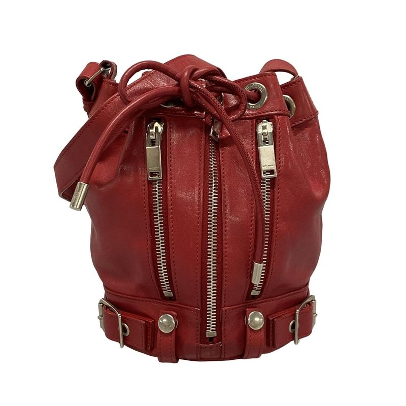 Saint Laurent Paris Shoulder Bag Rider Shoulder Bag 333479 Red Leather