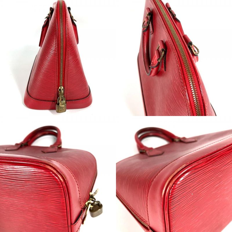 Louis Vuitton Handbag Alma M52147 Epi Leather Castilian Red