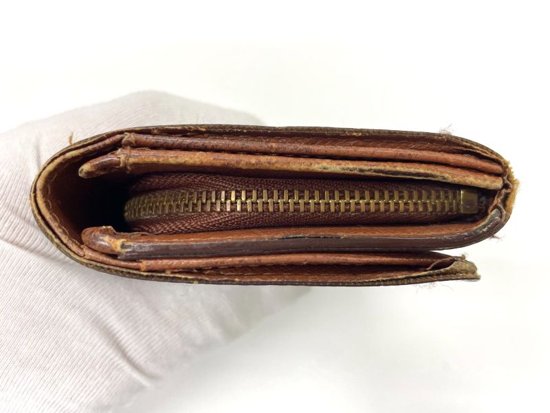 Louis Vuitton Monogram Porte Monet Vieux Trésor Fold Wallet With L-shaped