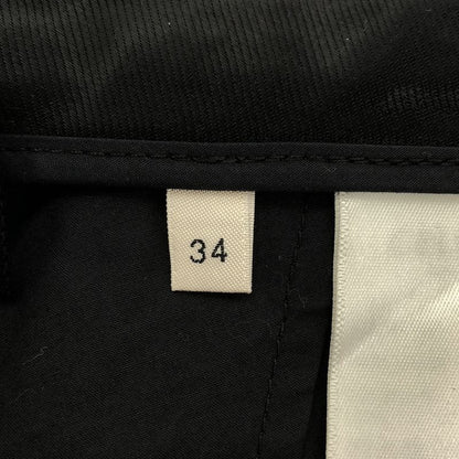 Celine - Wool 2-tuck Roll-up Pants - 34 - Black - Women