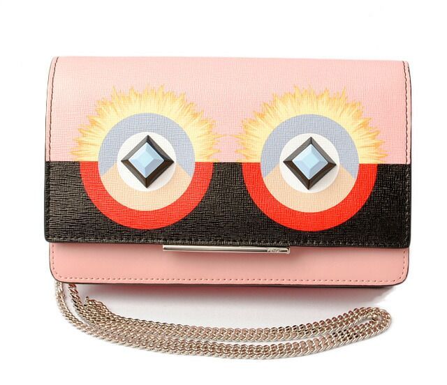Fendi Wallet With Chain Fendi Mini Bag Leather 8m0346 SQT F02l0 Multicolor Pink