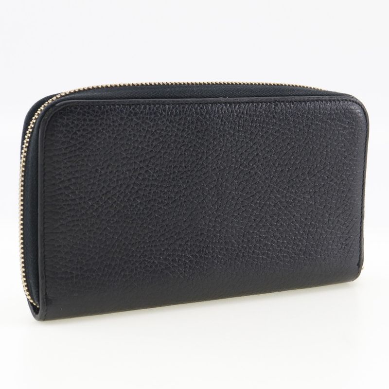 Gucci Interlocking 509644 Leather Unisex Long Wallet