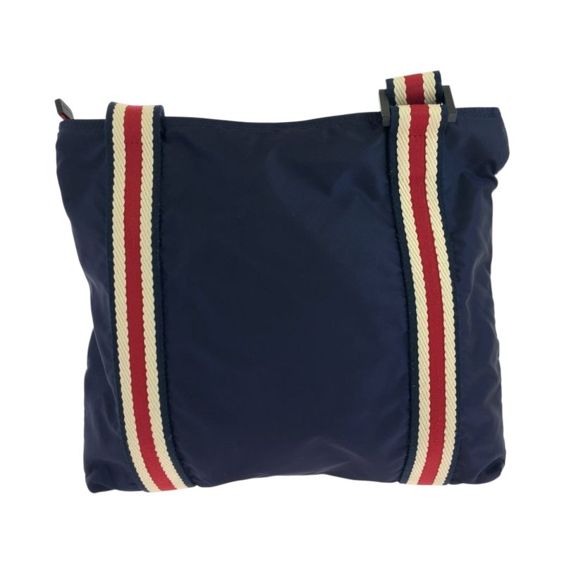 Gucci Crest Navy Red Black Hardware Nylon 189662 Shoulder Bag Sakosh Men 504615