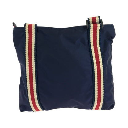 Gucci Crest Navy Red Black Hardware Nylon 189662 Shoulder Bag Sakosh Men 504615