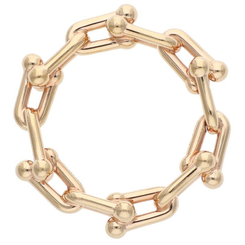 Tiffany & Co Hardwear Hardware 18K Pink Goldring Men's Size 6