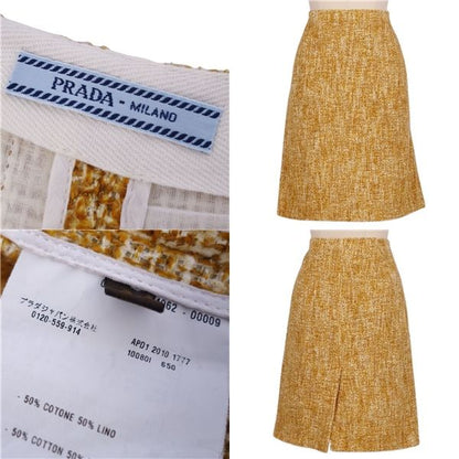 Prada Skirt Cotton Linen Bottoms Women's Ita