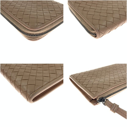 Bottega Veneta Intrecciato Leather Long Wallet Long Wallet Pink