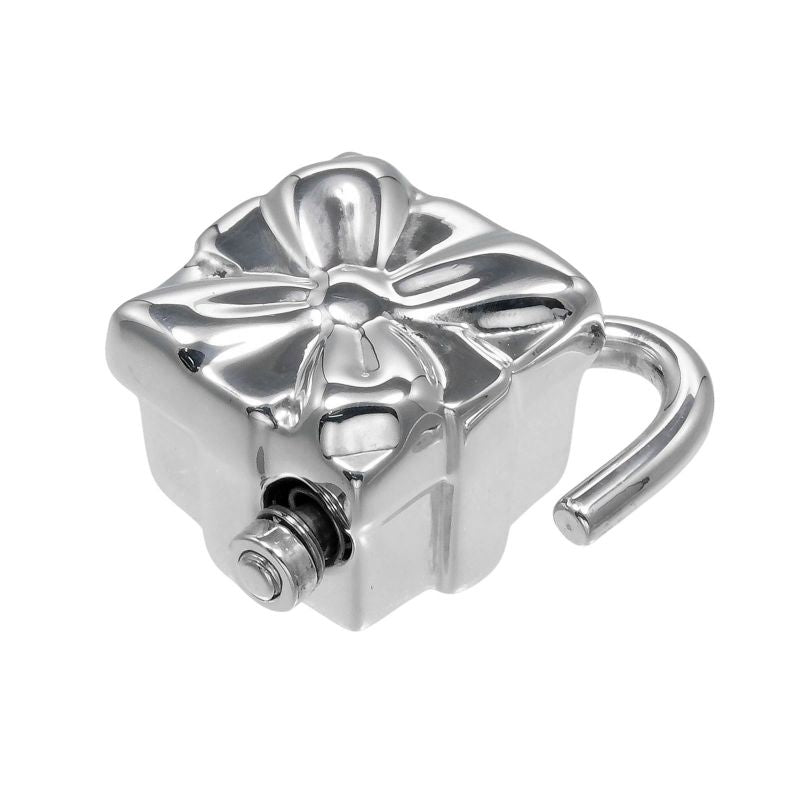 Tiffany & Co Ribbon Box Lock Silver 925 Ladies 15.6g Necklace