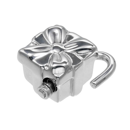 Tiffany & Co Ribbon Box Lock Silver 925 Ladies 15.6g Necklace