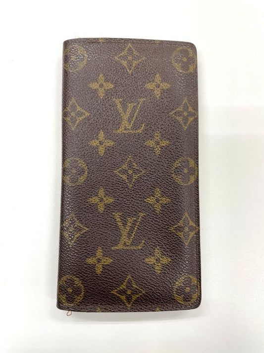 Louis Vuitton Monogram Portefeuille Brazza Long Wallet Folded M66540 Brown Made