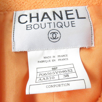 CHANEL Vintage 96P P06565v04632 Wool Nylon Coco Mark Button Tweed Tailored