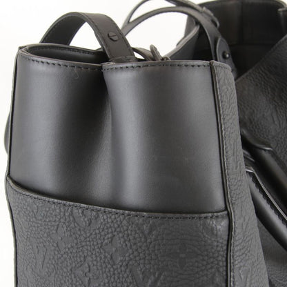 Louis Vuitton Sac Pla 24H M21865 Tote Bag Taurillon Monogram Black Luxury