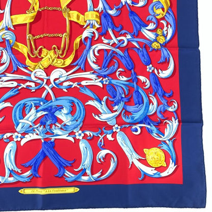 Hermes Carre 90 Lemors A LA Conetable Gag Grace Silk Scarf