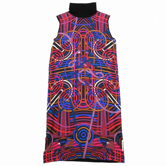 Hermes LA Fabrique des Rubans Turtleneck Cashmere Silk Dress Size S Women