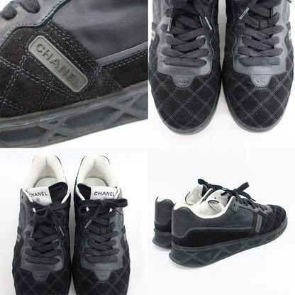 Chanel Sneakers - Low Cut Black Notation Size 41 Equivalent To 25.5cm
