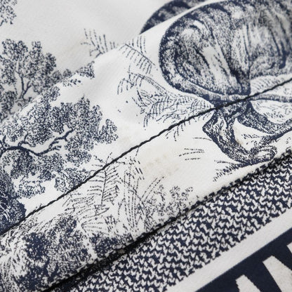 Dior Christian Dior Small Backpack Toile De Jouy M6108sntj Nylon Black/white