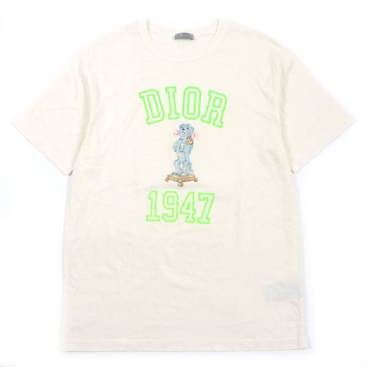  DIOR Homme 24SS 483j635a0817 Bobby Cotton Nylon Logo Damaged Relaxed Fit Crew