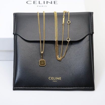 Celine Separable Triomphe Plate Necklace Box 24-1406