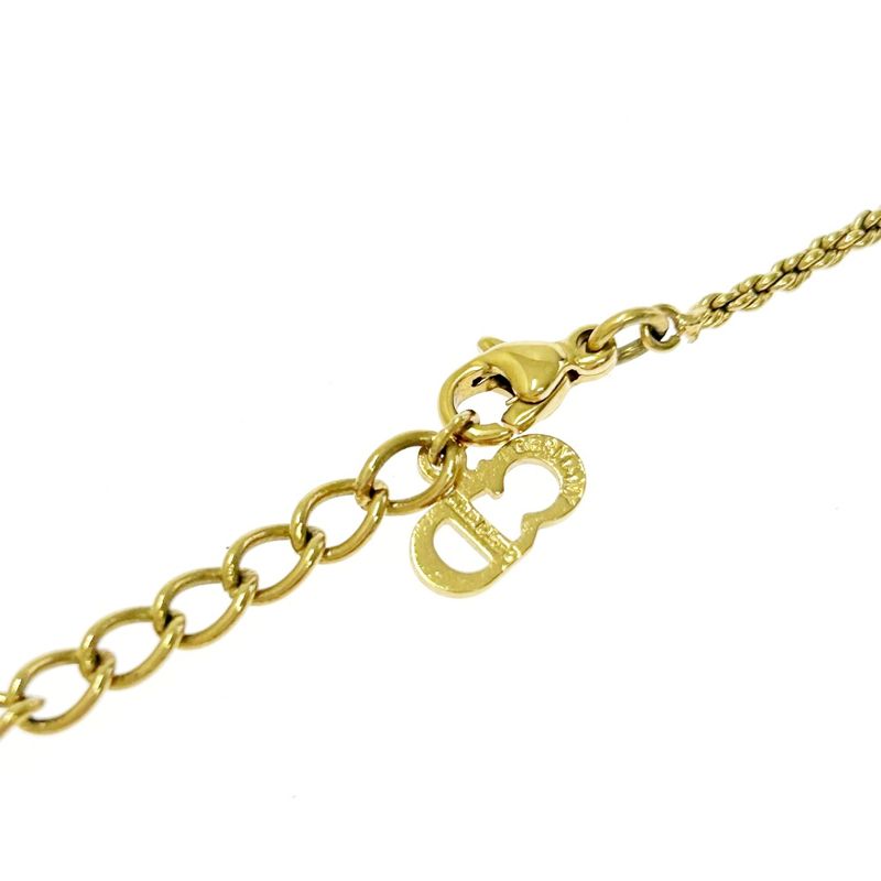 Christian Dior GP Emblem Logo Necklace Gold 409900 Necklace