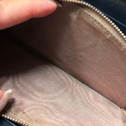 Bottega Veneta Round Zipper Long Wallet Intrecciato Calf Leather Navy Long