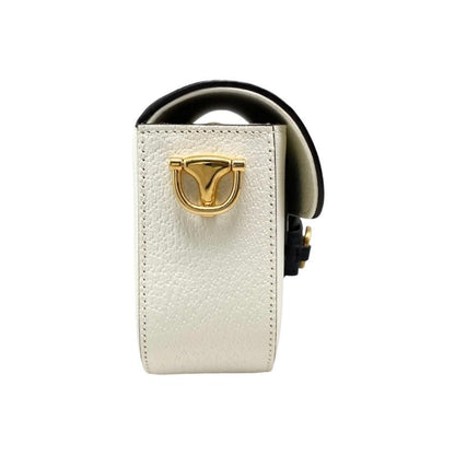 Gucci X Adidas Collaboration Shoulder Bag Horsebit 722009 Logo Chain White