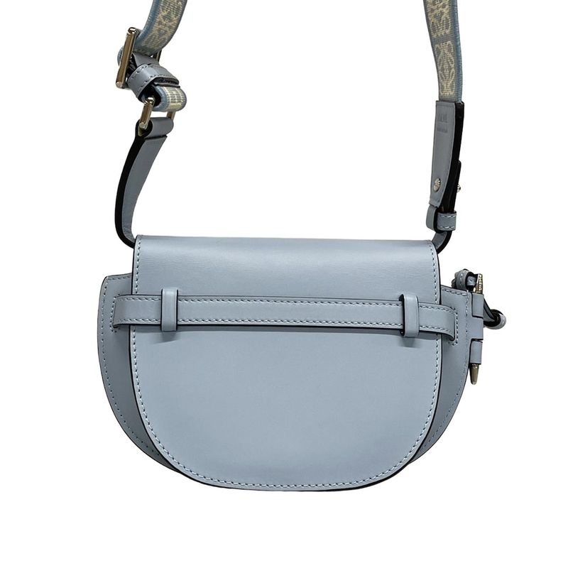 Loewe Shoulder Bag Gate Dual Bag Mini C565r41x04 Light Blue Jacquard Strap