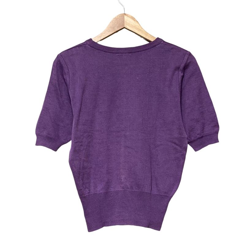 Christian Dior Vintage CD Logo Embroidery Short Sleeve Knit Cut and Sewn M