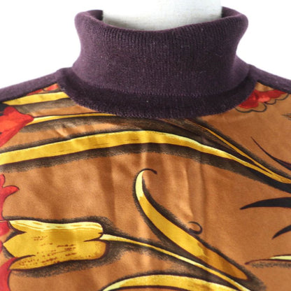 Hermes Vintage Silk Cashmere Margiela Period Twill Raine Turtleneck Long Sleeve