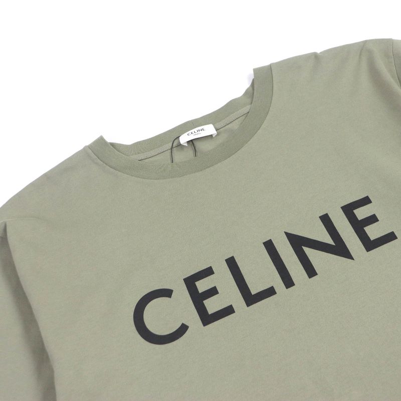 Celine 2x681671q Cotton Logo Print Short Sleeve Short Sleeve Loose T-shirt