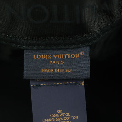Louis Vuitton Mp3407 Casket Croco Malletier Hat Baseball Cap Black Purple Gold